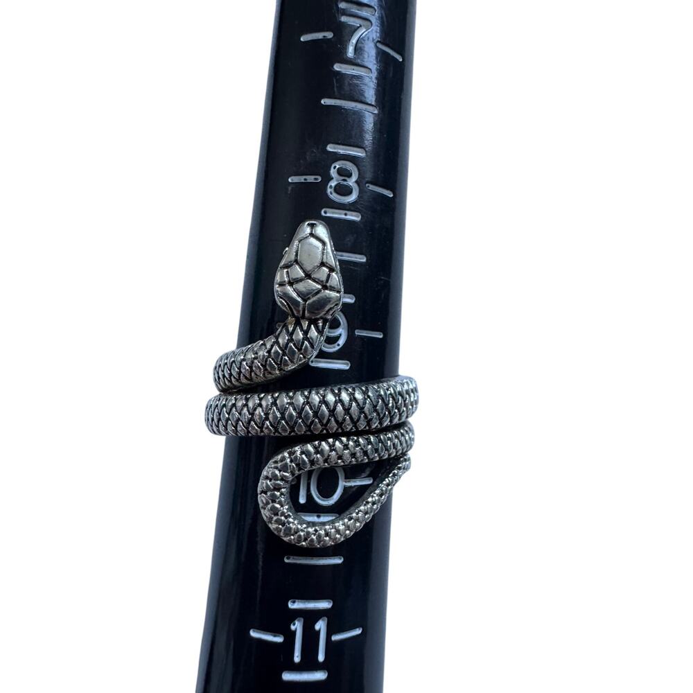 Silver wrapped Snake Statement ring